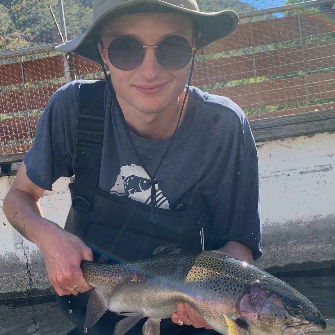 Sedona Trout in hands
